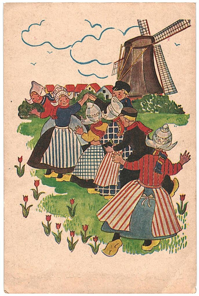 981746 Klederdracht 1948 stempel Waalwijk Gelopen, Verzamelen, Ansichtkaarten | Nederland, Gelopen, 1940 tot 1960, Ophalen of Verzenden