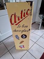 oud emaillen reclamebord Artic ijs, Ophalen of Verzenden, Gebruikt, Reclamebord
