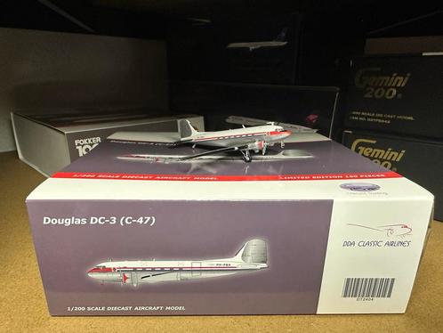 Douglas DC-3 PH-PBA 1:200 JC Wings Diecast Model, Verzamelen, Luchtvaart en Vliegtuigspotten, Nieuw, Schaalmodel, Ophalen of Verzenden