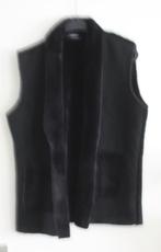 zwarte suedelook en fluffy bodywarmer, Kleding | Dames, Bodywarmers, Ophalen of Verzenden, Gedragen, Maat 38/40 (M), Zwart