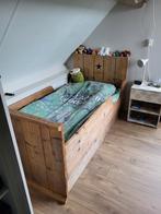 Steigerhouten Bed - Stoer en Uniek!, Ophalen, Gebruikt, 70 tot 85 cm, Lattenbodem