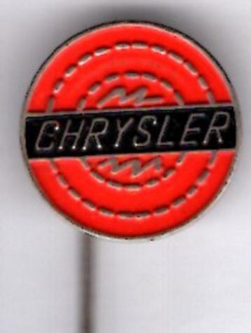 Chrysler rood op zilverkleurig auto speldje ( A_179 ) beschikbaar voor biedingen