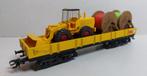 Strukton Lage Bakwagon met 2 Kabelhaspels en een Shovel (11), Hobby en Vrije tijd, Modeltreinen | H0, Wisselstroom, Wagon, Ophalen of Verzenden