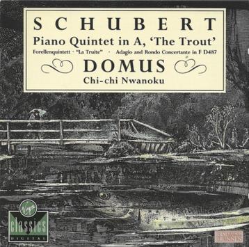 SCHUBERT Piano quintet in a CD DOMUS VIRGIN TOP CONDITIE beschikbaar voor biedingen