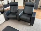 Stressless Arion Zitcombinatie + voetenbank leer, Ophalen, Gebruikt, Leer