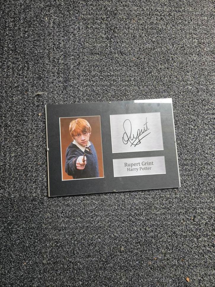 Gesigneerde Rupert Grint Harry Potter Foto, Verzamelen, Harry Potter, Zo goed als nieuw, Boek of Poster, Ophalen of Verzenden