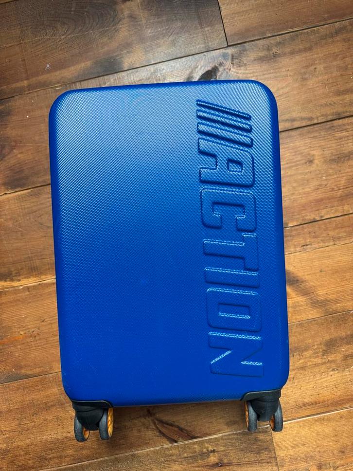 Koffer, Sieraden, Tassen en Uiterlijk, Koffers, Zo goed als nieuw, Hard kunststof, Minder dan 50 cm, Minder dan 35 cm, Uitschuifbare handgreep