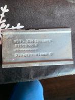 WW2 naamplaatje, Antiek en Kunst, Antiek | Overige Antiek, Ophalen of Verzenden