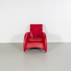 1x Montis Loge Fauteuil Ferrari Rood Leder - Aluminium, Huis en Inrichting, Fauteuils, Niet ingevuld, 100 tot 125 cm, Niet ingevuld