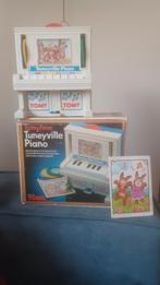 Vintage lucht piano Tuneyville TOMY 1978 + discs & box, Ophalen of Verzenden