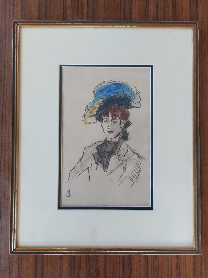 Originele tekening – Jan Sluijters (1881–1957), Antiek en Kunst, Kunst | Schilderijen | Klassiek, Ophalen of Verzenden