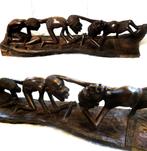 Afrikaans decoratief volkskunstobject houtsnijwerk, 80 cm., Ophalen of Verzenden