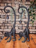 Twee Aap Tafellampen - Unieke Decoratie, Ophalen of Verzenden, Gebruikt, 50 tot 75 cm