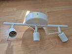 Ikea plafondspot licht (3 spots wit), Ophalen, Halogeen, Metaal of Aluminium, Zo goed als nieuw