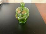 Prachtige groene Vintage Art Deco bonbonnière, Antiek en Kunst, Antiek | Glas en Kristal, Ophalen