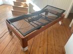 Auping bed, Ophalen, 90 cm, Eenpersoons, Bruin