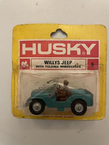 Willys Jeep, Husky 1/76, groen met. Nr. 5 beschikbaar voor biedingen