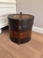 Vintage Houten Hoedendoos hoedenkist, Ophalen of Verzenden, Gebruikt, Overige houtsoorten, Minder dan 50 cm