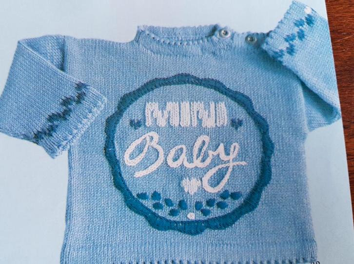 Mini baby trui breipatroon, Hobby en Vrije tijd, Breien en Haken, Zo goed als nieuw, Breien, Patroon of Boek, Ophalen of Verzenden