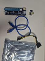 Riser Ver 009S PCI Express 1X naar 16X Adapter USB 3 Nieuw, Computers en Software, Overige soorten, Nieuw, Ophalen of Verzenden