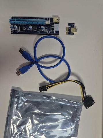 Riser Ver 009S PCI Express 1X naar 16X Adapter USB 3 Nieuw beschikbaar voor biedingen