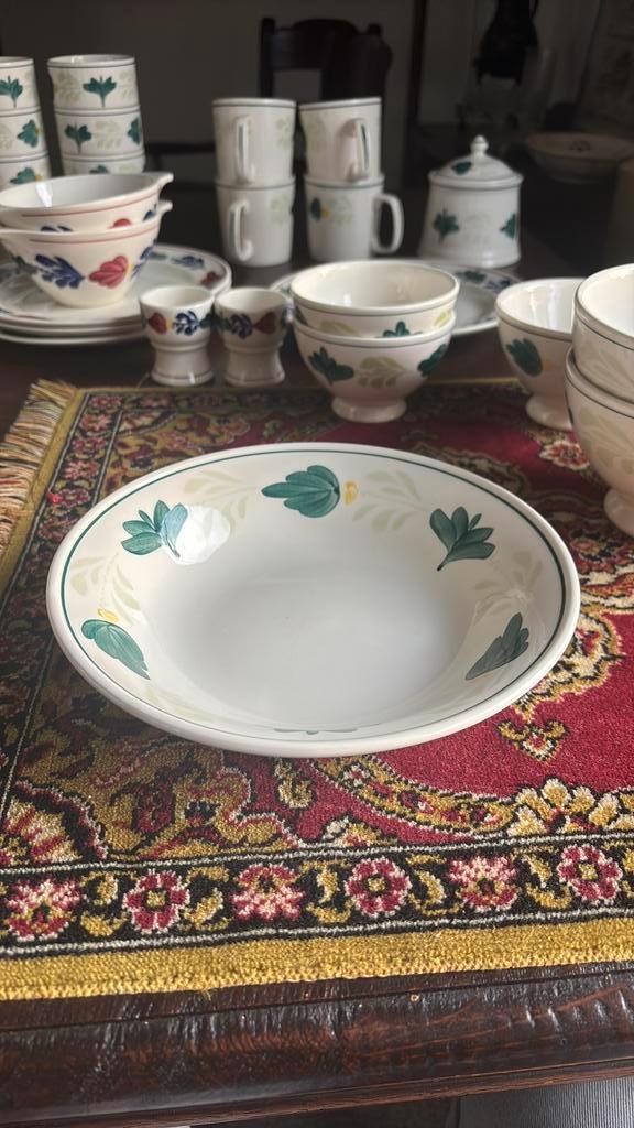 Schaal groen boerenbond, Antiek en Kunst, Antiek | Servies compleet, Ophalen of Verzenden