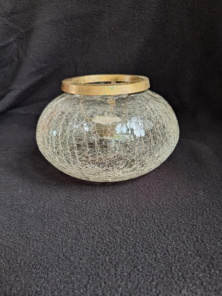 Craquele windlicht, Ophalen, Hout, Minder dan 25 cm