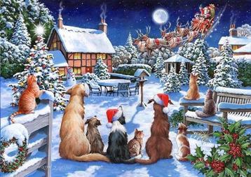 House of Puzzles - Santa Paws - 500 stukjes beschikbaar voor biedingen