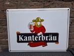 Emaillebord Kanterbrau, Ophalen of Verzenden, Zo goed als nieuw, Reclamebord, Plaat of Schild, Overige merken