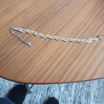 Silver  Tricolor gevlochten armband, Sieraden, Tassen en Uiterlijk, Armbanden, Ophalen of Verzenden, Nieuw, Overige kleuren, Staal