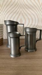 Kan tin 3 stuks, Antiek en Kunst, Antiek | Tin, Ophalen of Verzenden