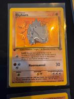 1st edition Rhyhorn 61/64 Jungle Pokemon kaart, Hobby en Vrije tijd, Verzamelkaartspellen | Pokémon, Verzenden, Zo goed als nieuw
