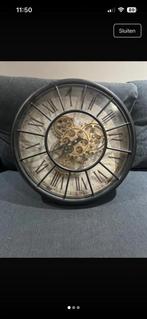 Mooie klok met tandwielen, Ophalen of Verzenden, Zo goed als nieuw, Wandklok