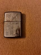 Zippo met opdruk zilverkleurig ..(juni 1992), Ophalen of Verzenden, Zo goed als nieuw, Aansteker
