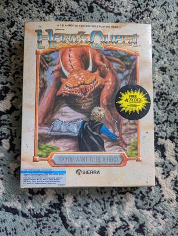 Hero's Quest big box pc game CIB beschikbaar voor biedingen