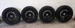 Winterbanden op stalen velgen 195/60/16. 4x108, Ophalen, Gebruikt
