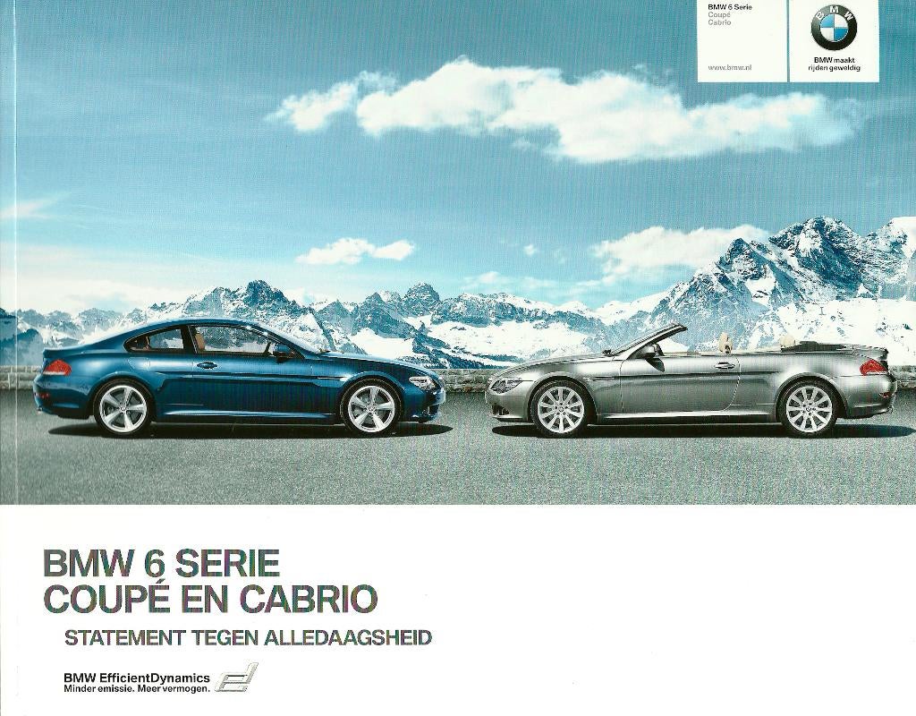BMW 6 serie cabriolet folders, Ophalen of Verzenden, Zo goed als nieuw, BMW