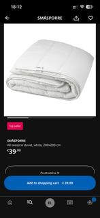 Ikea SMÅSPORRE Dekbed - 200x200 cm, Gebruikt, Wit, Tweepersoons, Ophalen of Verzenden