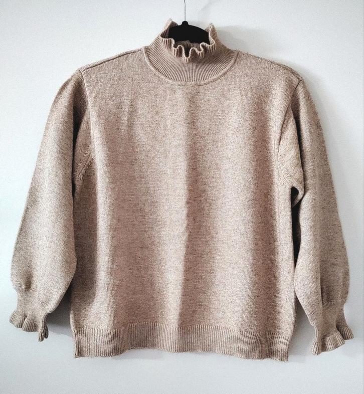 Minus Ceceline Knit pullover beige trui L gratis verzenden, Kleding | Dames, Truien en Vesten, Zo goed als nieuw, Maat 42/44 (L)