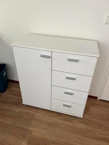 Te Koop : Badkamermeubel Kastje Wit Hout Badkamer Kast beschikbaar voor biedingen