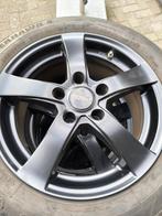 Dezent zwarte velgen met winterbanden, Ophalen, Gebruikt, Velg(en), 16 inch