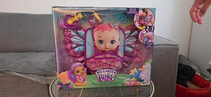 My Garden Baby Vlinder Babypop met Draagzak - Nieuw!, Kinderen en Baby's, Speelgoed | Poppen, Nieuw, Babypop, Ophalen of Verzenden