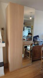Ikea Pax kast met spiegel - 100x60x236cm, Overige materialen, Gebruikt, 100 tot 150 cm, 200 cm of meer