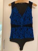 Sexy zwart met blauw kanten  body, Ophalen of Verzenden, Zo goed als nieuw, Zwart, Badpak