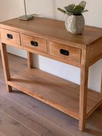 Sidetable teak 100x40x78cm eventueel met teak spiegel, Ophalen, Gebruikt, 100 tot 150 cm, 25 tot 50 cm