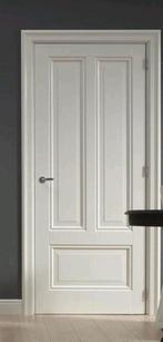 Twee mooie houten deuren met sierlijsten, Ophalen, 80 tot 100 cm, Binnendeur, Zo goed als nieuw