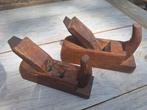 Set 2 antieke houten blokschaven, merk J N met kroontje, Ophalen of Verzenden