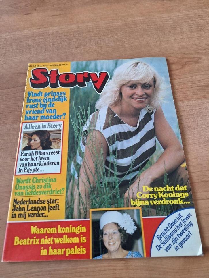 Story 1981 Corry Konings Babe Waltons Bonnie St Claire, Verzamelen, Tijdschriften, Kranten en Knipsels, Tijdschrift, Nederland