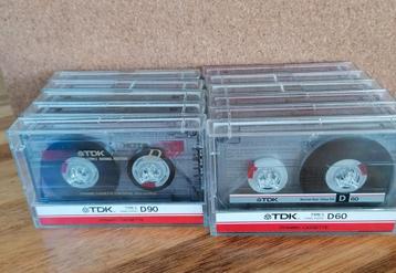 TDK D90 & D60 Cassettebandjes - 11 Stuks - Onbespeeld beschikbaar voor biedingen