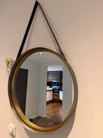 Spiegel industrieel, Huis en Inrichting, Woonaccessoires | Spiegels, Ophalen, Rond, Zo goed als nieuw, Minder dan 100 cm